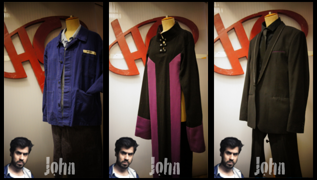 Les costumes de John offerts par le financement Ulule de Hero Corp saison 5