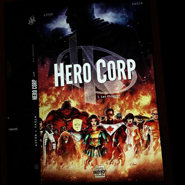 Apercu de la couverture du tome 1 de Hero Corp : les origines